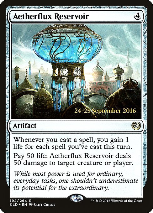Aetherflux Reservoir from Kaladesh Promos