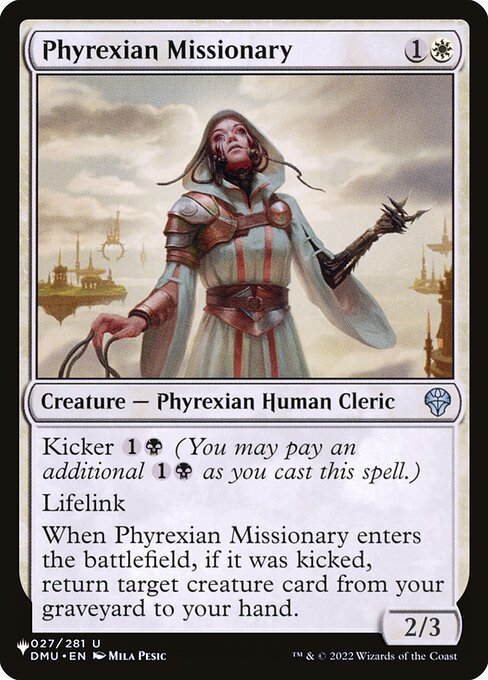 Phyrexian Missionary highlighted card art