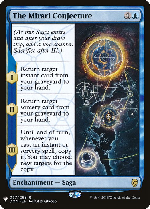 The Mirari Conjecture highlighted card art