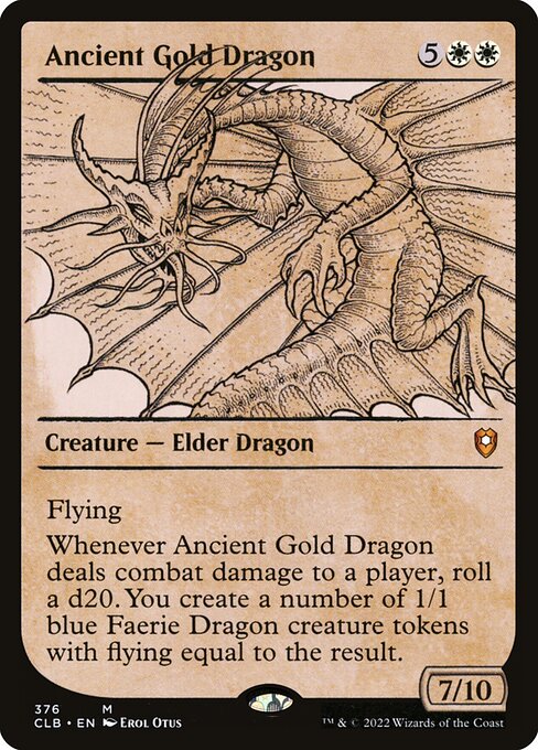 Ancient Gold Dragon from Commander Legends: Battle for Baldur's Gate