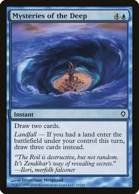 Mysteries of the Deep highlighted card art