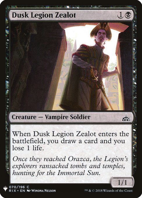 Dusk Legion Zealot from The List