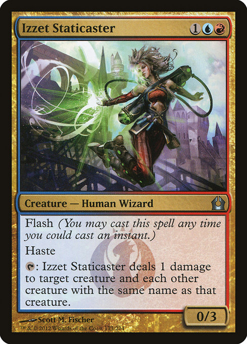 Izzet Staticaster highlighted card art
