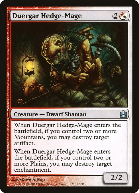 Duergar Hedge-Mage from Commander 2011