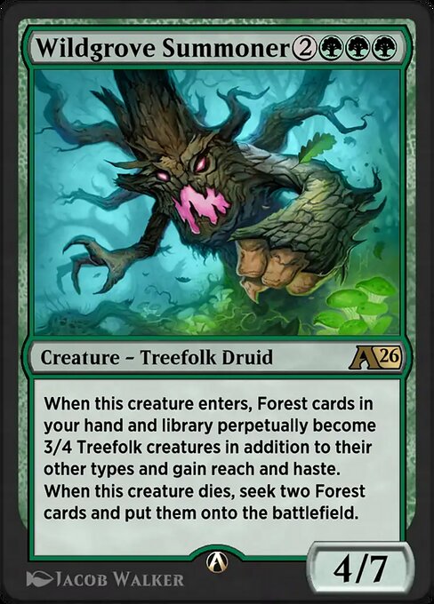 Wildgrove Summoner highlighted card art