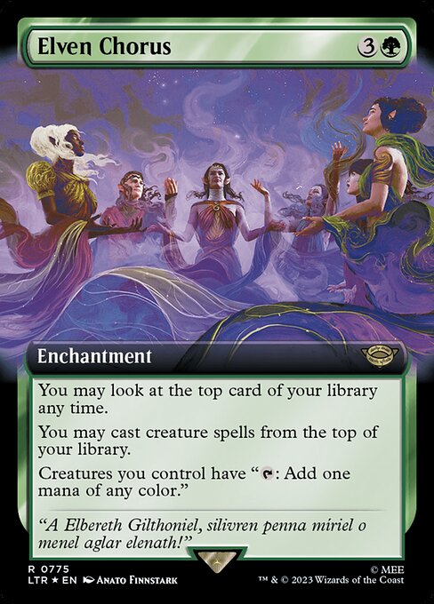 Elven Chorus highlighted card art