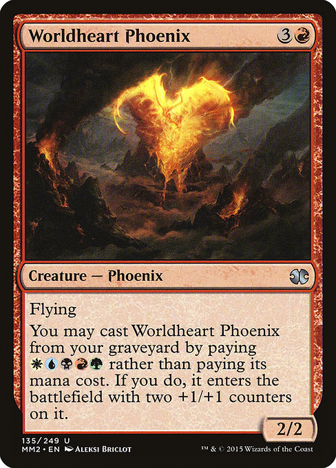 Worldheart Phoenix highlighted card art