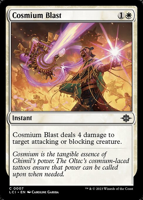 Cosmium Blast highlighted card art