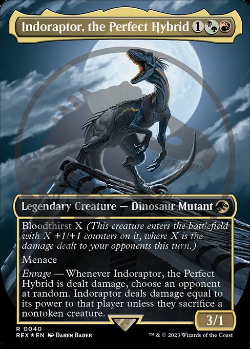 Indoraptor, the Perfect Hybrid highlighted card art