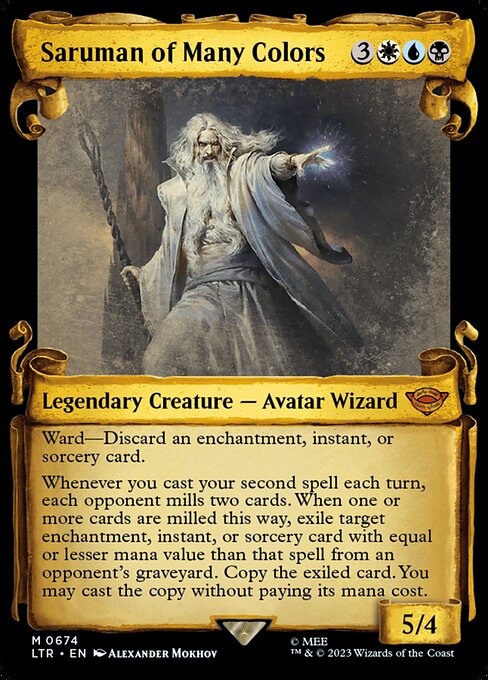 Saruman of Many Colors highlighted card art