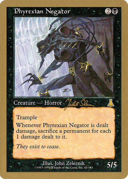 Phyrexian Negator from World Championship Decks 1999