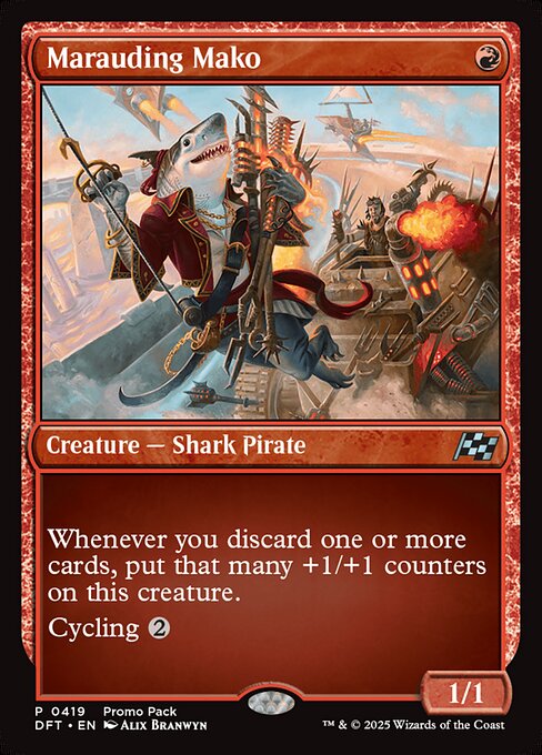 Marauding Mako highlighted card art