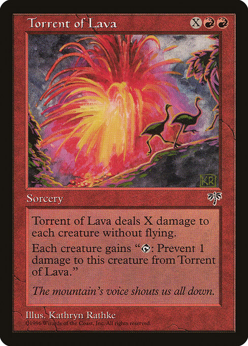 Torrent of Lava highlighted card art