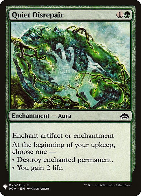 Quiet Disrepair highlighted card art