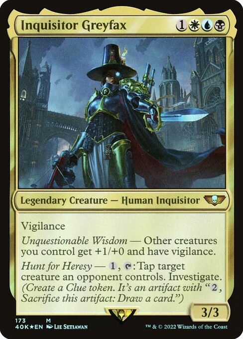 Inquisitor Greyfax highlighted card art