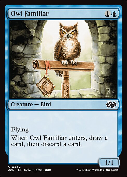 Owl Familiar highlighted card art
