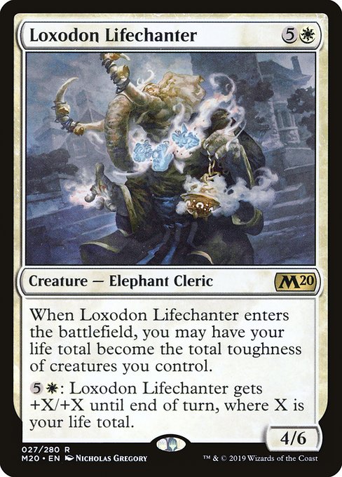 Loxodon Lifechanter highlighted card art