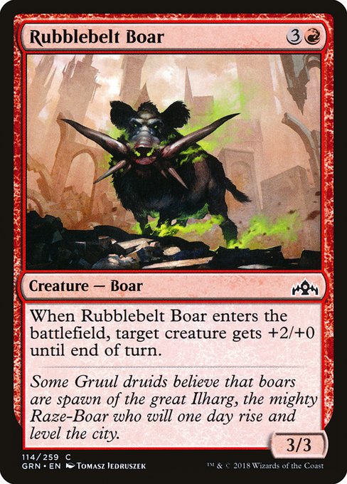 Rubblebelt Boar highlighted card art