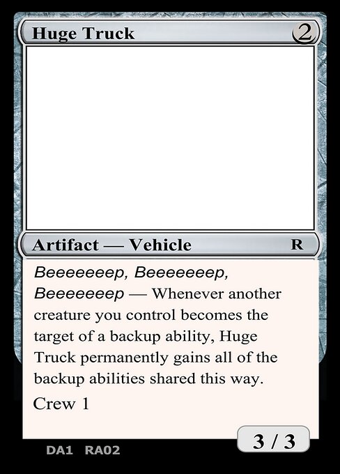 Huge Truck highlighted card art