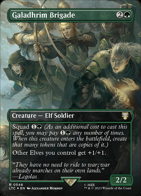 Galadhrim Brigade highlighted card art