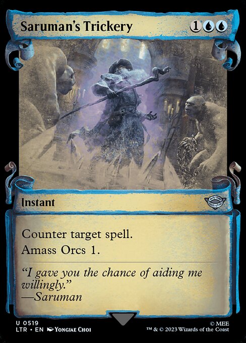 Saruman's Trickery highlighted card art