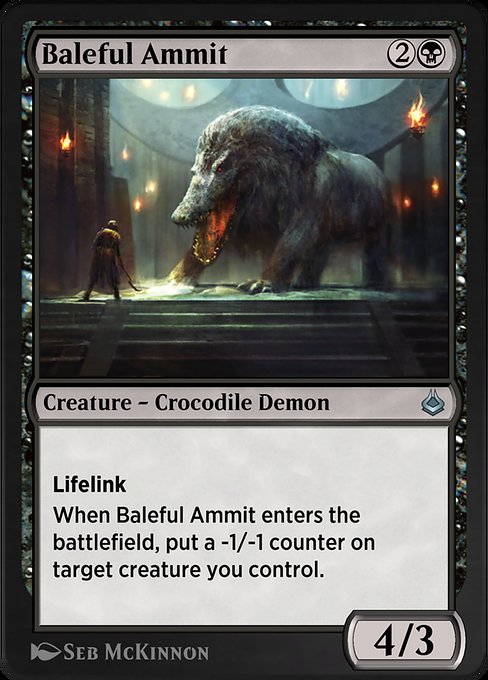 Baleful Ammit highlighted card art