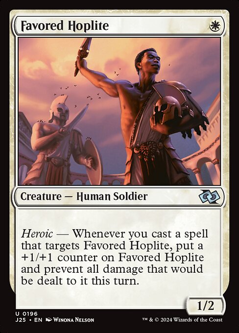 Favored Hoplite highlighted card art