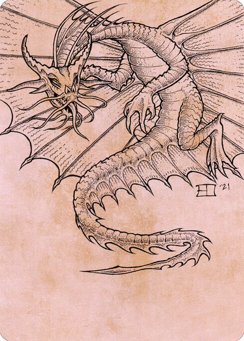 Ancient Gold Dragon // Ancient Gold Dragon from Battle for Baldur's Gate Art Series