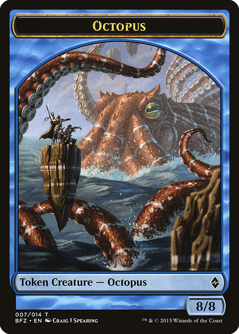 Octopus from Battle for Zendikar Tokens