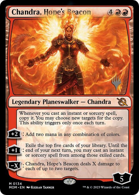 Chandra, Hope's Beacon highlighted card art