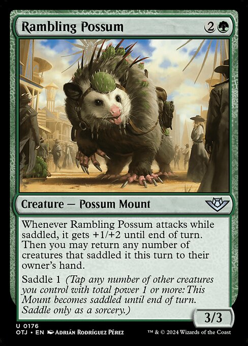 Rambling Possum highlighted card art