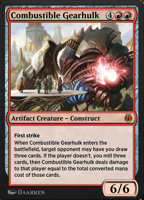 Combustible Gearhulk from Kaladesh Remastered