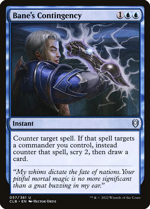 Bane's Contingency highlighted card art