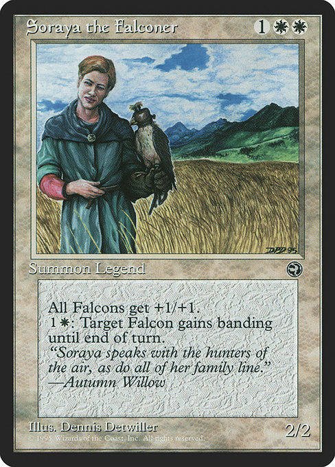 Soraya the Falconer highlighted card art