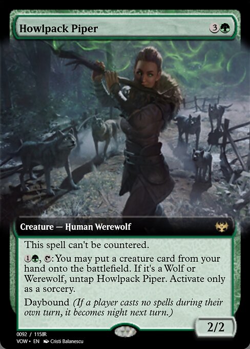 Howlpack Piper // Wildsong Howler highlighted card art