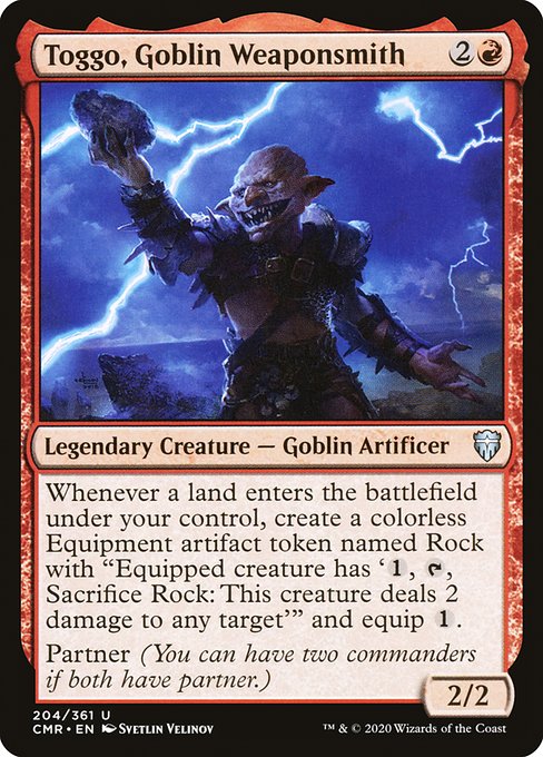 Toggo, Goblin Weaponsmith from Commander Legends