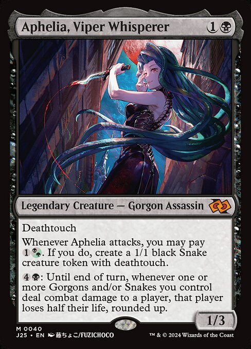 Aphelia, Viper Whisperer highlighted card art