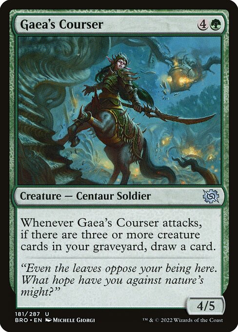 Gaea's Courser highlighted card art