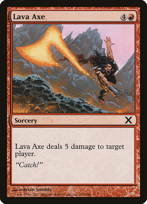 Lava Axe from Tenth Edition