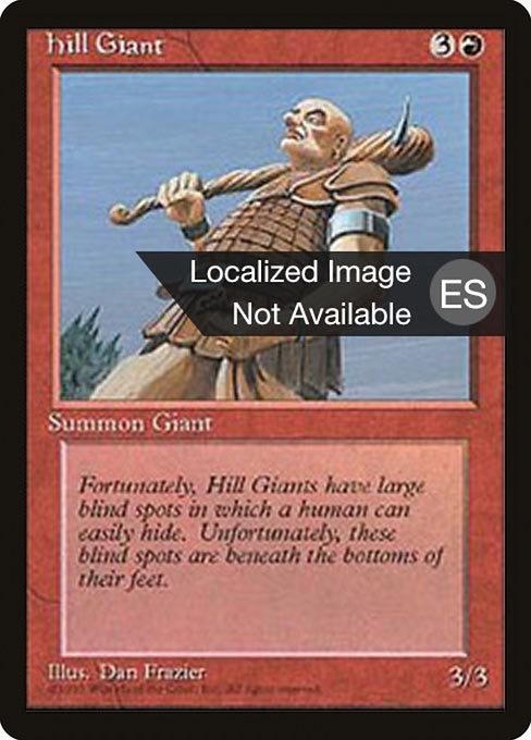 Hill Giant from Fourth Edition Foreign Black Border