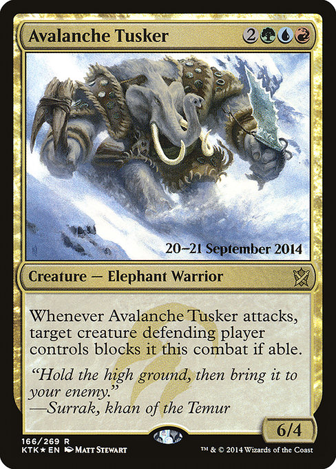 Avalanche Tusker from Khans of Tarkir Promos