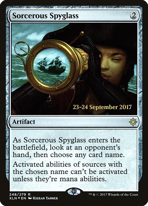 Sorcerous Spyglass from Ixalan Promos