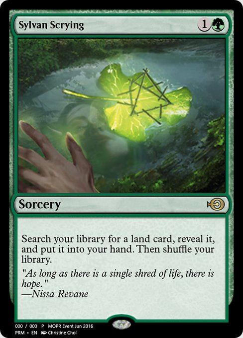 Sylvan Scrying from Magic Online Promos