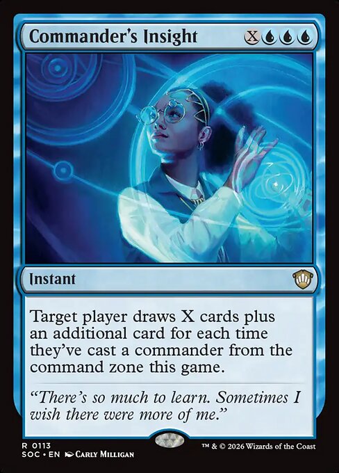 Commander's Insight from Secrets of Strixhaven Commander