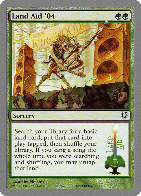 Land Aid '04 highlighted card art