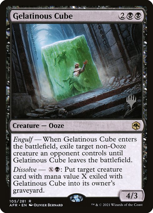 Gelatinous Cube highlighted card art