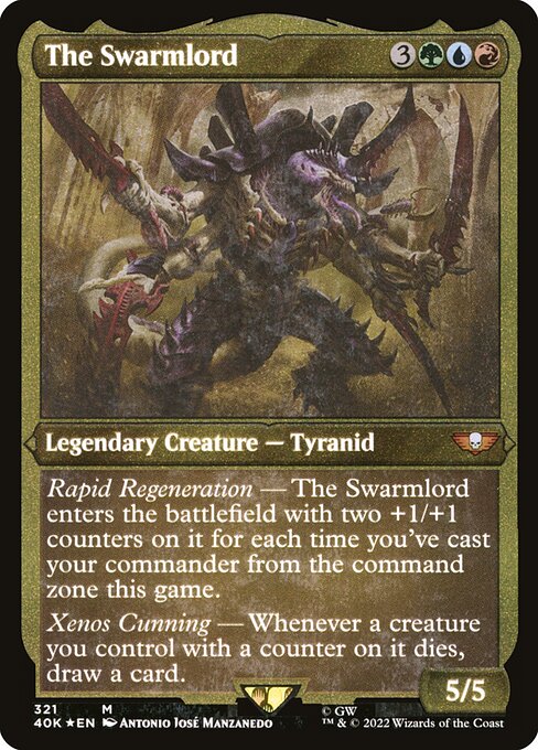 The Swarmlord highlighted card art