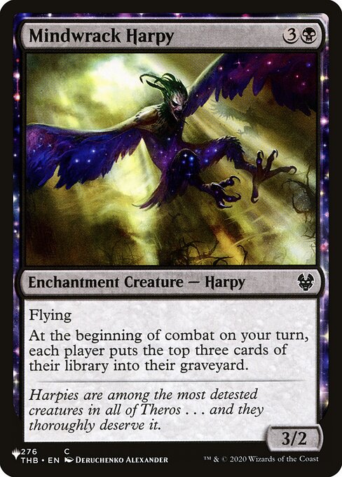 Mindwrack Harpy highlighted card art