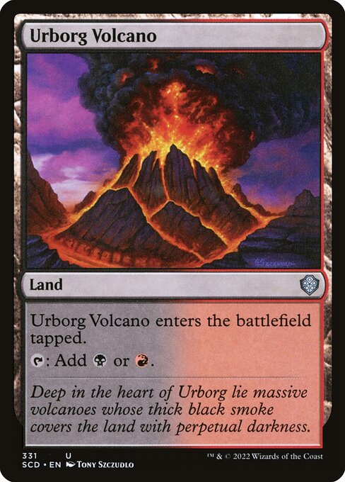 Urborg Volcano from Starter Commander Decks