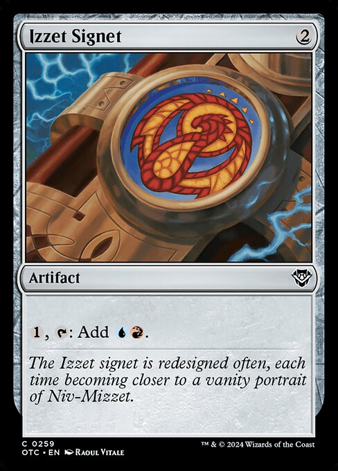 Izzet Signet from Outlaws of Thunder Junction Commander